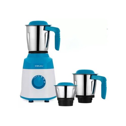 BAJAJ Ninja Series Notch 500W 3 Jars Mixer Grinder 410600 French Blue